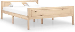 vidaXL - Bedframe - massief - grenenhout - 120x200 - cm