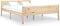 vidaXL - Bedframe - massief - grenenhout - 120x200 - cm