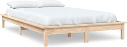 vidaXL - Bedframe - massief - grenenhout - 120x200 - cm
