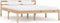 vidaXL - Bedframe - massief - grenenhout - 120x200 - cm