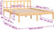 vidaXL - Bedframe - massief - grenenhout - 120x200 - cm