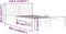 vidaXL - Bedframe - massief - grenenhout - 120x200 - cm