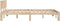 vidaXL - Bedframe - massief - grenenhout - 120x200 - cm