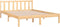 vidaXL - Bedframe - massief - grenenhout - 120x200 - cm
