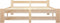 vidaXL - Bedframe - massief - grenenhout - 120x200 - cm