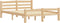 vidaXL - Bedframe - massief - grenenhout - 120x200 - cm