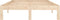 vidaXL - Bedframe - massief - grenenhout - 120x200 - cm