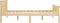 vidaXL - Bedframe - massief - grenenhout - 120x200 - cm