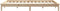 vidaXL - Bedframe - massief - grenenhout - 120x200 - cm