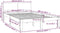 vidaXL - Bedframe - massief - grenenhout - 120x200 - cm