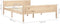 vidaXL - Bedframe - massief - grenenhout - 120x200 - cm
