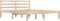 vidaXL - Bedframe - massief - grenenhout - 135x190 - cm