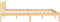 vidaXL - Bedframe - massief - grenenhout - 135x190 - cm