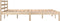 vidaXL - Bedframe - massief - grenenhout - 135x190 - cm
