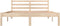 vidaXL - Bedframe - massief - grenenhout - 135x190 - cm