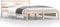 vidaXL - Bedframe - massief - grenenhout - 135x190 - cm