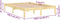 vidaXL - Bedframe - massief - grenenhout - 140x190 - cm