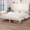 vidaXL - Bedframe - massief - grenenhout - 140x190 - cm