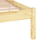 vidaXL - Bedframe - massief - grenenhout - 140x190 - cm