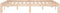 vidaXL - Bedframe - massief - grenenhout - 140x190 - cm