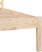 vidaXL - Bedframe - massief - grenenhout - 140x190 - cm