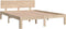 vidaXL - Bedframe - massief - grenenhout - 140x190 - cm