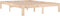 vidaXL - Bedframe - massief - grenenhout - 140x190 - cm