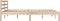 vidaXL - Bedframe - massief - grenenhout - 140x190 - cm