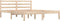 vidaXL - Bedframe - massief - grenenhout - 140x190 - cm