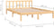 vidaXL - Bedframe - massief - grenenhout - 140x190 - cm