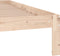 vidaXL - Bedframe - massief - grenenhout - 140x190 - cm