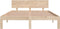 vidaXL - Bedframe - massief - grenenhout - 140x190 - cm