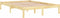 vidaXL - Bedframe - massief - grenenhout - 140x190 - cm