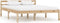 vidaXL - Bedframe - massief - grenenhout - 140x200 - cm