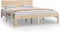 vidaXL - Bedframe - massief - grenenhout - 140x200 - cm