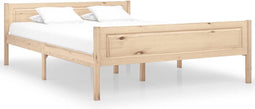 vidaXL - Bedframe - massief - grenenhout - 140x200 - cm