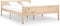 vidaXL - Bedframe - massief - grenenhout - 140x200 - cm
