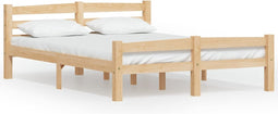 vidaXL - Bedframe - massief - grenenhout - 140x200 - cm