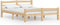vidaXL - Bedframe - massief - grenenhout - 140x200 - cm