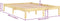 vidaXL - Bedframe - massief - grenenhout - 140x200 - cm