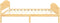 vidaXL - Bedframe - massief - grenenhout - 140x200 - cm