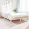 vidaXL - Bedframe - massief - grenenhout - 140x200 - cm