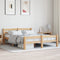vidaXL - Bedframe - massief - grenenhout - 140x200 - cm