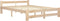 vidaXL - Bedframe - massief - grenenhout - 140x200 - cm
