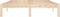 vidaXL - Bedframe - massief - grenenhout - 140x200 - cm