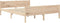 vidaXL - Bedframe - massief - grenenhout - 140x200 - cm