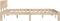 vidaXL - Bedframe - massief - grenenhout - 140x200 - cm