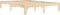 vidaXL - Bedframe - massief - grenenhout - 140x200 - cm
