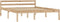 vidaXL - Bedframe - massief - grenenhout - 140x200 - cm