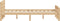 vidaXL - Bedframe - massief - grenenhout - 140x200 - cm